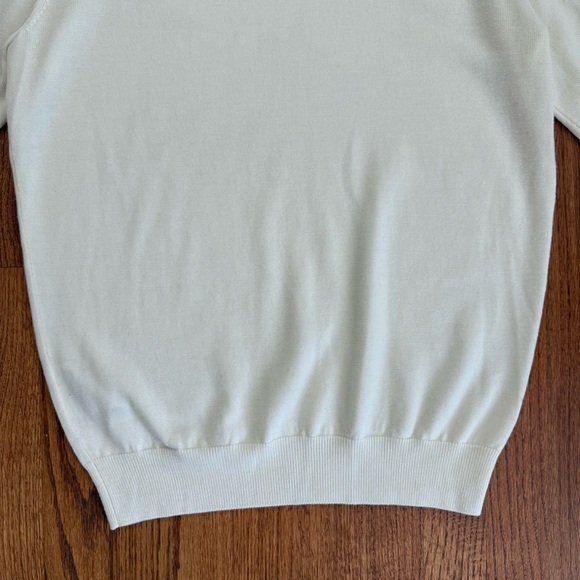 SuitSupply Off White Merino Crewneck Sweater size M - Picture 13 of 16